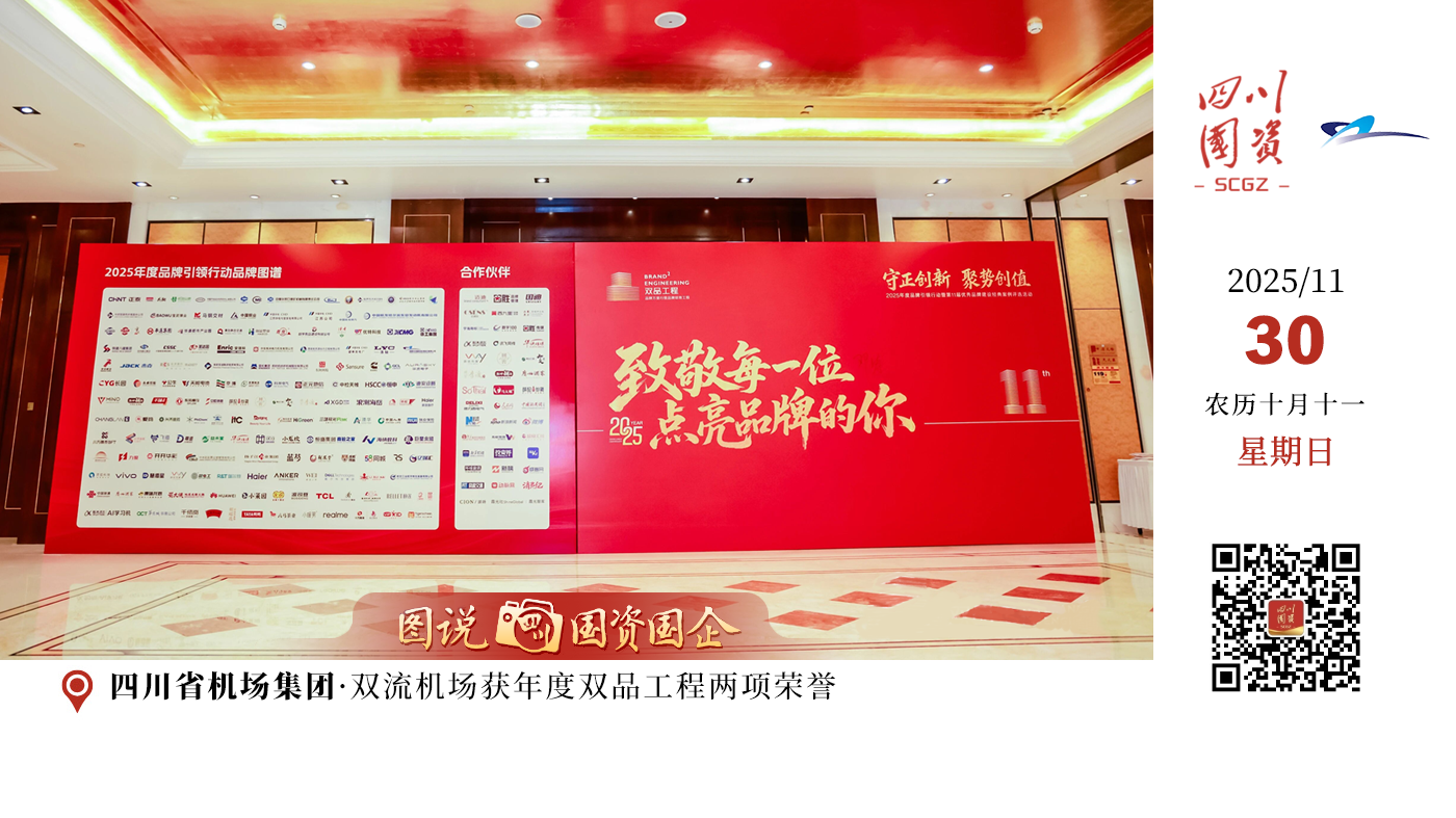 近日，由双品工程建设委员会组织开展的2025年度品牌引领行动暨第11届优秀品牌建设经典案例评选活动在北京圆满落幕。成都双流国际机场携“巴适空港”服务品牌、“幸福全程”服务产品积极参与此次分享交流，并取得两项荣誉：服务品牌“巴适空港”获评“领军品牌奖”、“幸福全程”服务产品获评“匠心产品奖”。