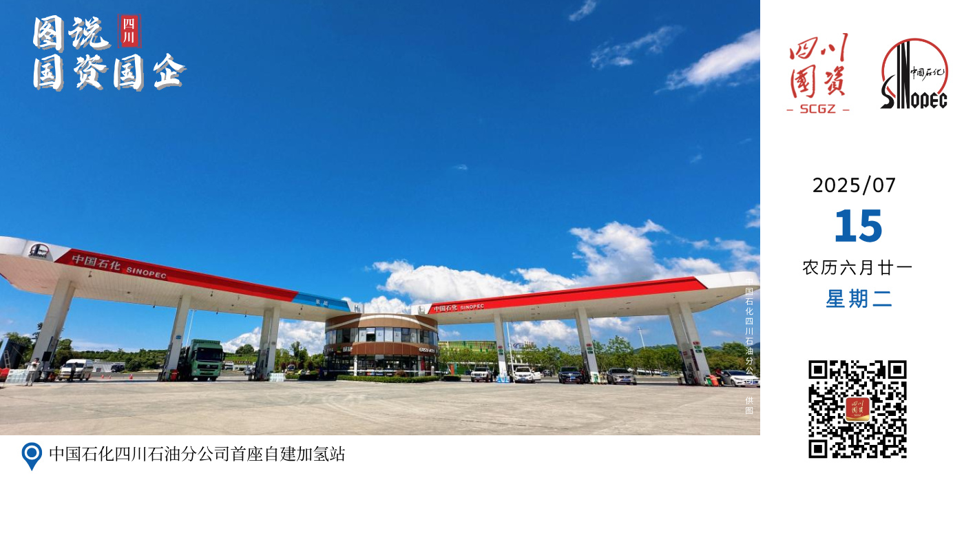 6月30日，中国石化天府机场服务区加氢南站首笔氢能加注成功，标志着四川省首座高速路网加氢站正式投入运营，这也是中国石化四川石油首座自建加氢站。该公司通过自建、合资、合作等多形式累计投运加氢站6座，数量居全省第一。