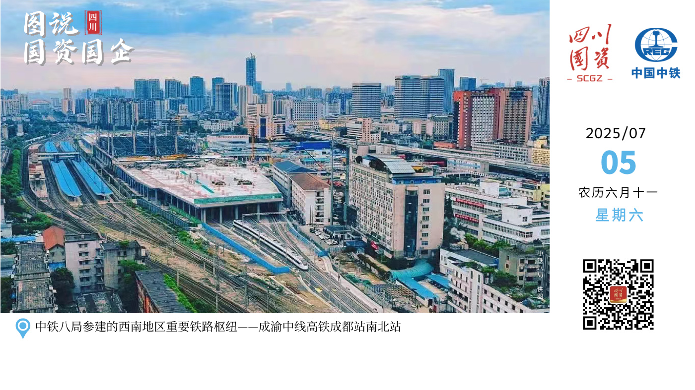 6月20日，由中铁八局参建的西南地区重要铁路枢纽——成渝中线高铁成都站南北站场交替施工任务顺利完成，为成渝中线高铁按期开通奠定了坚实基础。此次完成的“倒边”施工涉及多条运营铁路线路，施工规模大、技术复杂、安全风险高，尤其在既有运营线路旁进行大规模拨接和道岔插入，需要克服行车干扰、空间受限、既有管线复杂、多专业交叉作业等难题。